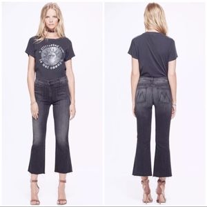 MOTHER Patch Slacker Crop Fray Jeans